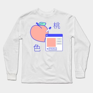 Digital Peach Long Sleeve T-Shirt